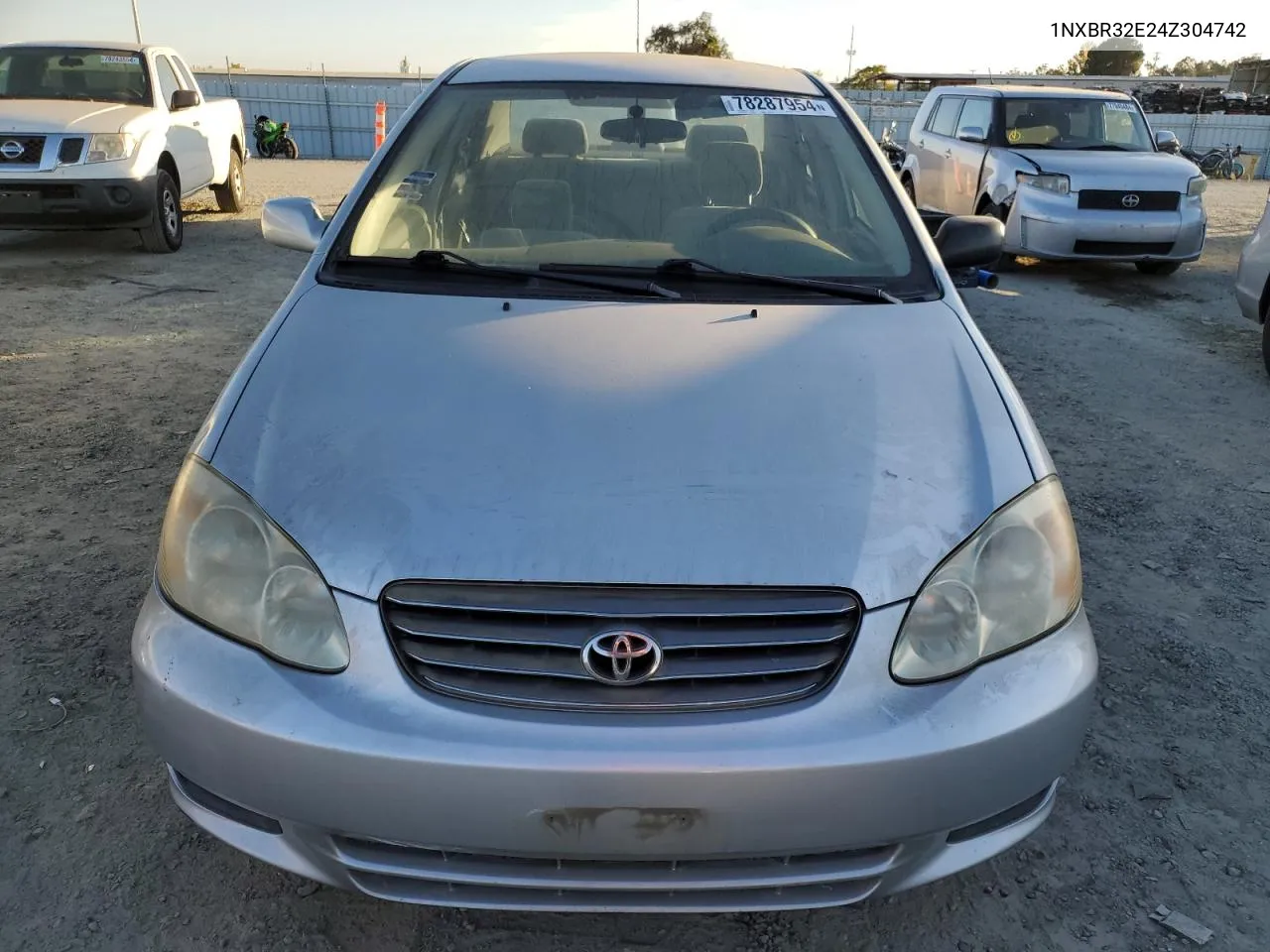 2004 Toyota Corolla Ce VIN: 1NXBR32E24Z304742 Lot: 78287954