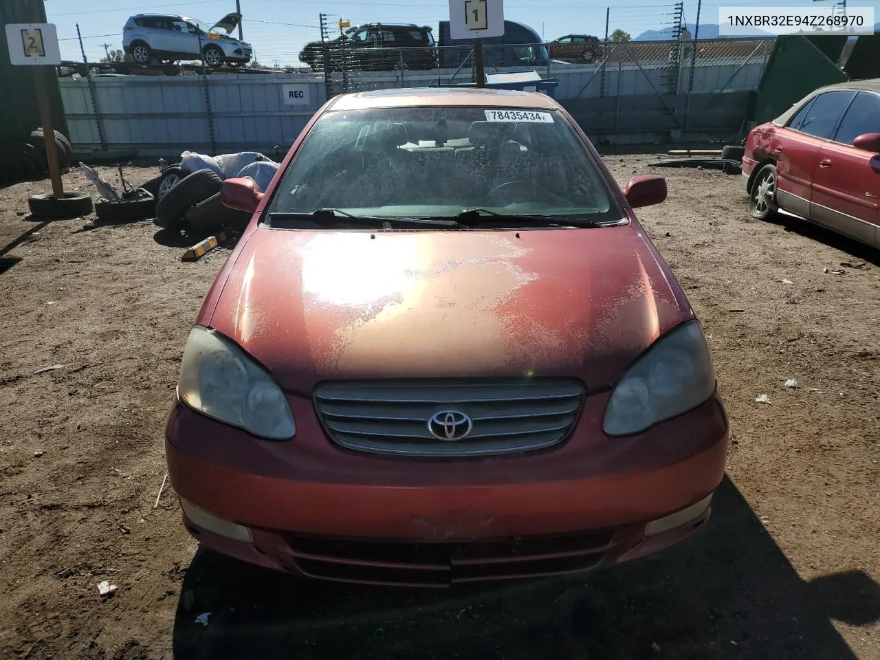 2004 Toyota Corolla Ce VIN: 1NXBR32E94Z268970 Lot: 78435434