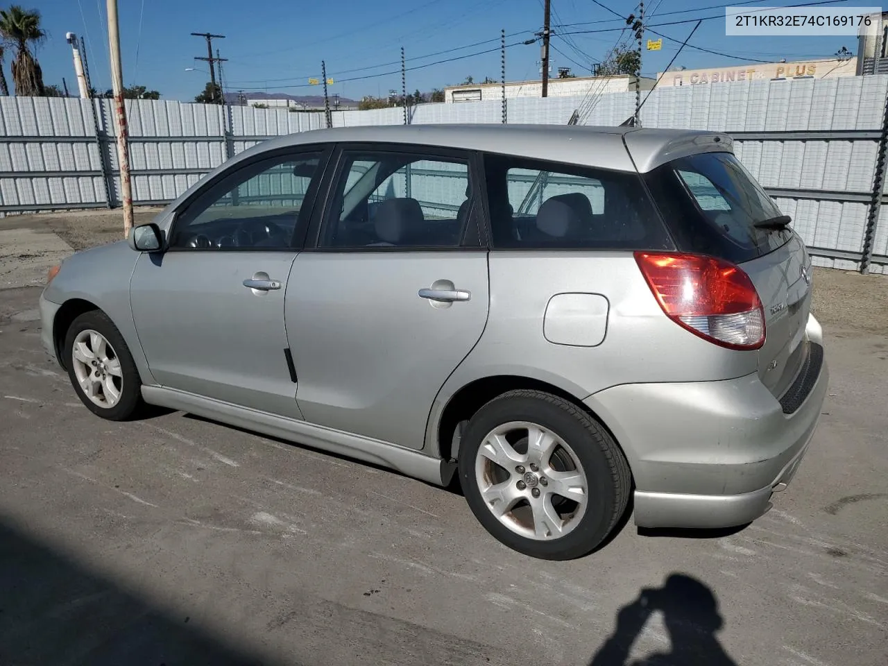 2004 Toyota Corolla Matrix Xr VIN: 2T1KR32E74C169176 Lot: 78761644