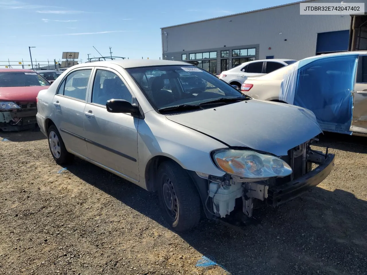 2004 Toyota Corolla Ce VIN: JTDBR32E742047402 Lot: 79088944