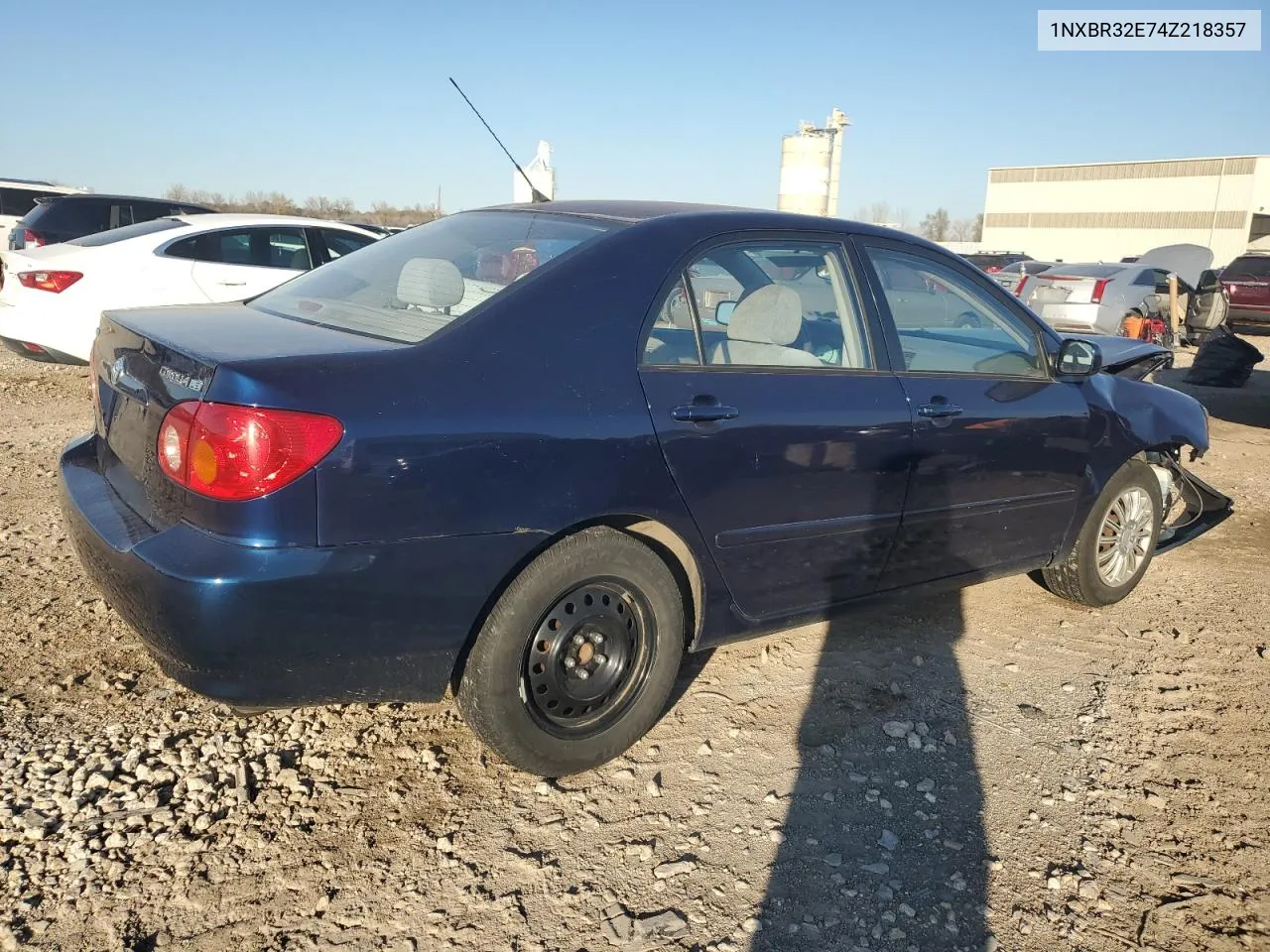 2004 Toyota Corolla Ce VIN: 1NXBR32E74Z218357 Lot: 79244494