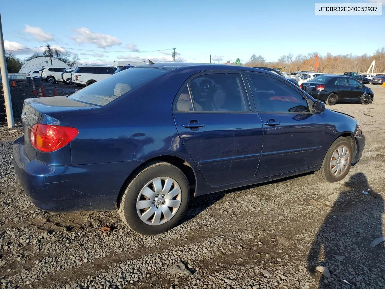 2004 Toyota Corolla Ce VIN: JTDBR32E040052937 Lot: 79247254