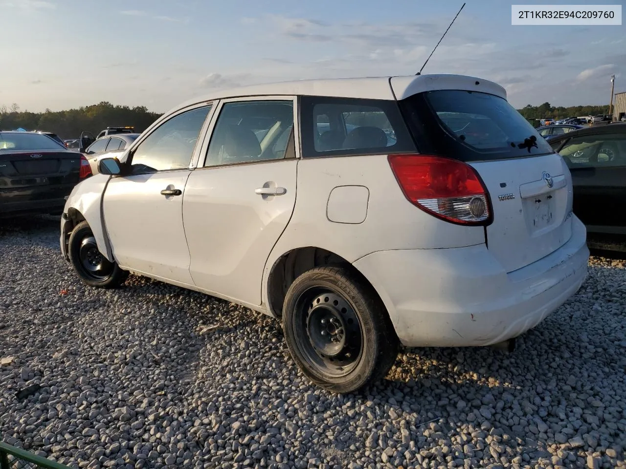 2004 Toyota Corolla Matrix Xr VIN: 2T1KR32E94C209760 Lot: 79502414