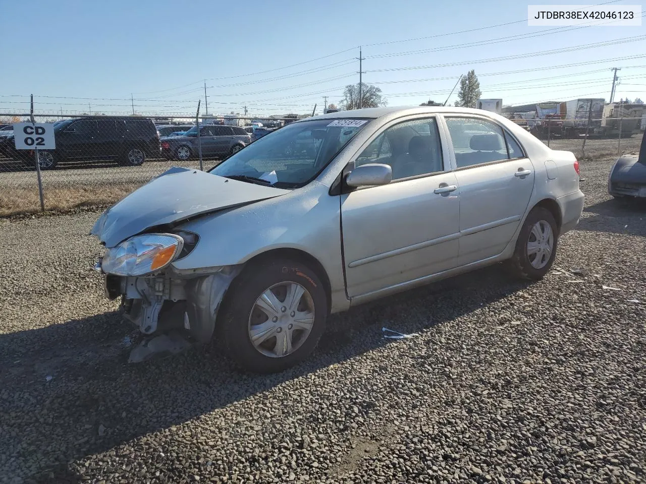 2004 Toyota Corolla Ce VIN: JTDBR38EX42046123 Lot: 79751814