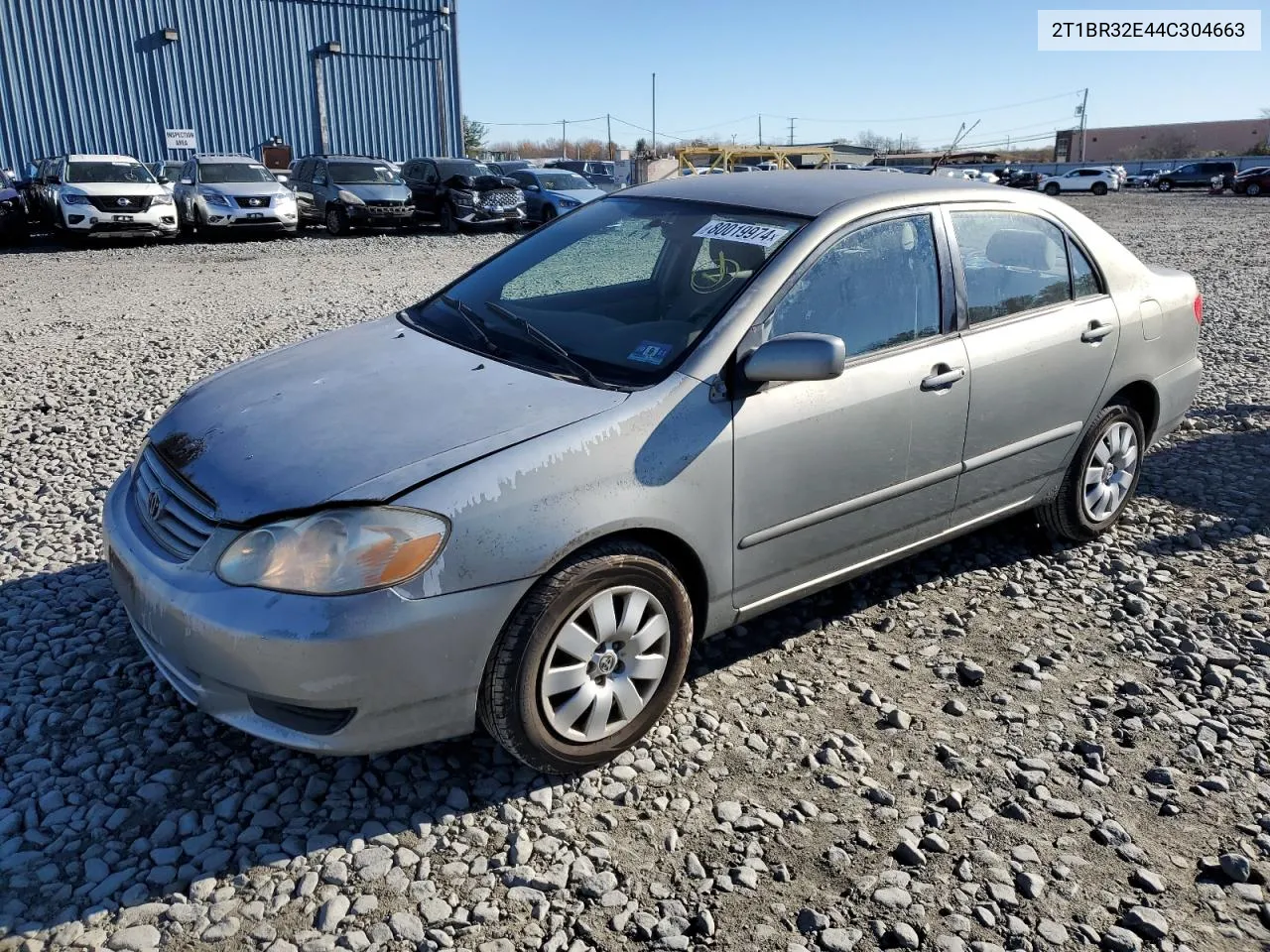 2004 Toyota Corolla Ce VIN: 2T1BR32E44C304663 Lot: 80019974