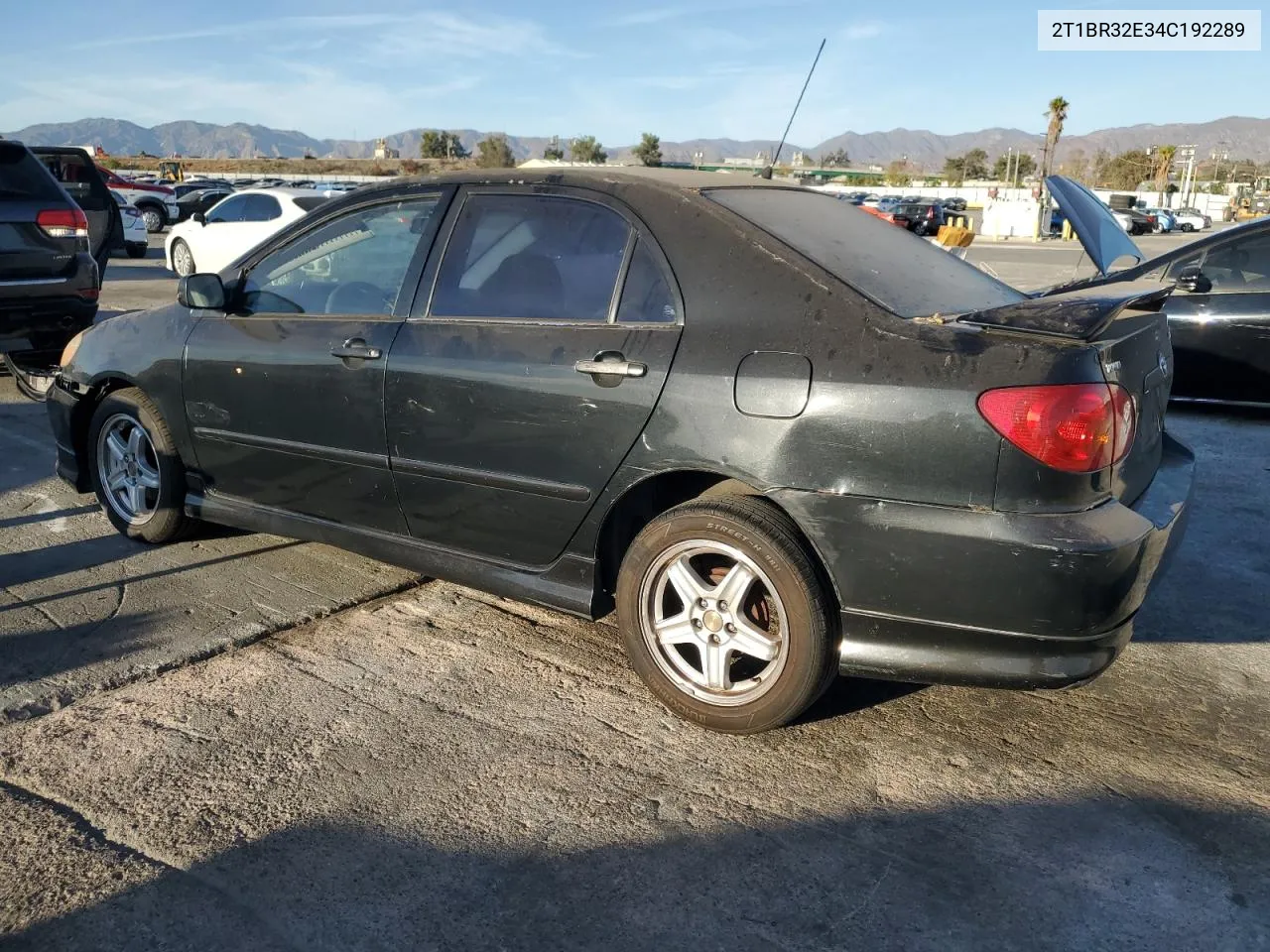 2004 Toyota Corolla Ce VIN: 2T1BR32E34C192289 Lot: 80267234