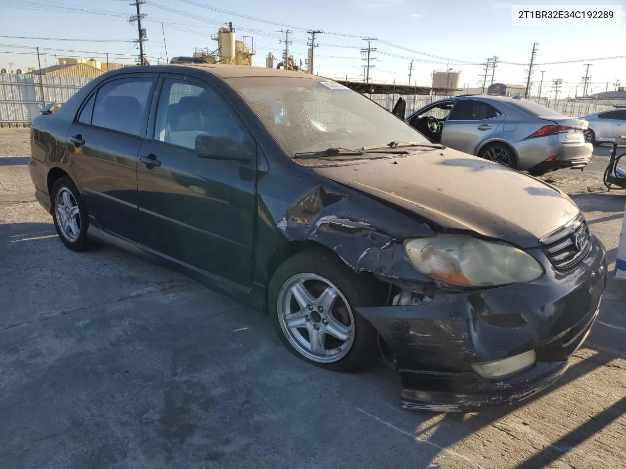 2004 Toyota Corolla Ce VIN: 2T1BR32E34C192289 Lot: 80267234