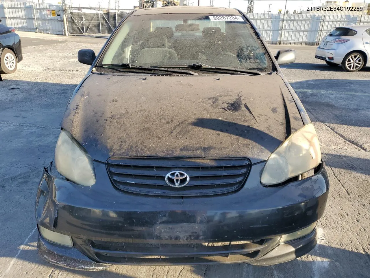 2004 Toyota Corolla Ce VIN: 2T1BR32E34C192289 Lot: 80267234