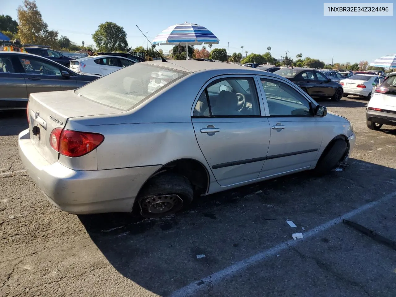 2004 Toyota Corolla Ce VIN: 1NXBR32E34Z324496 Lot: 80472934