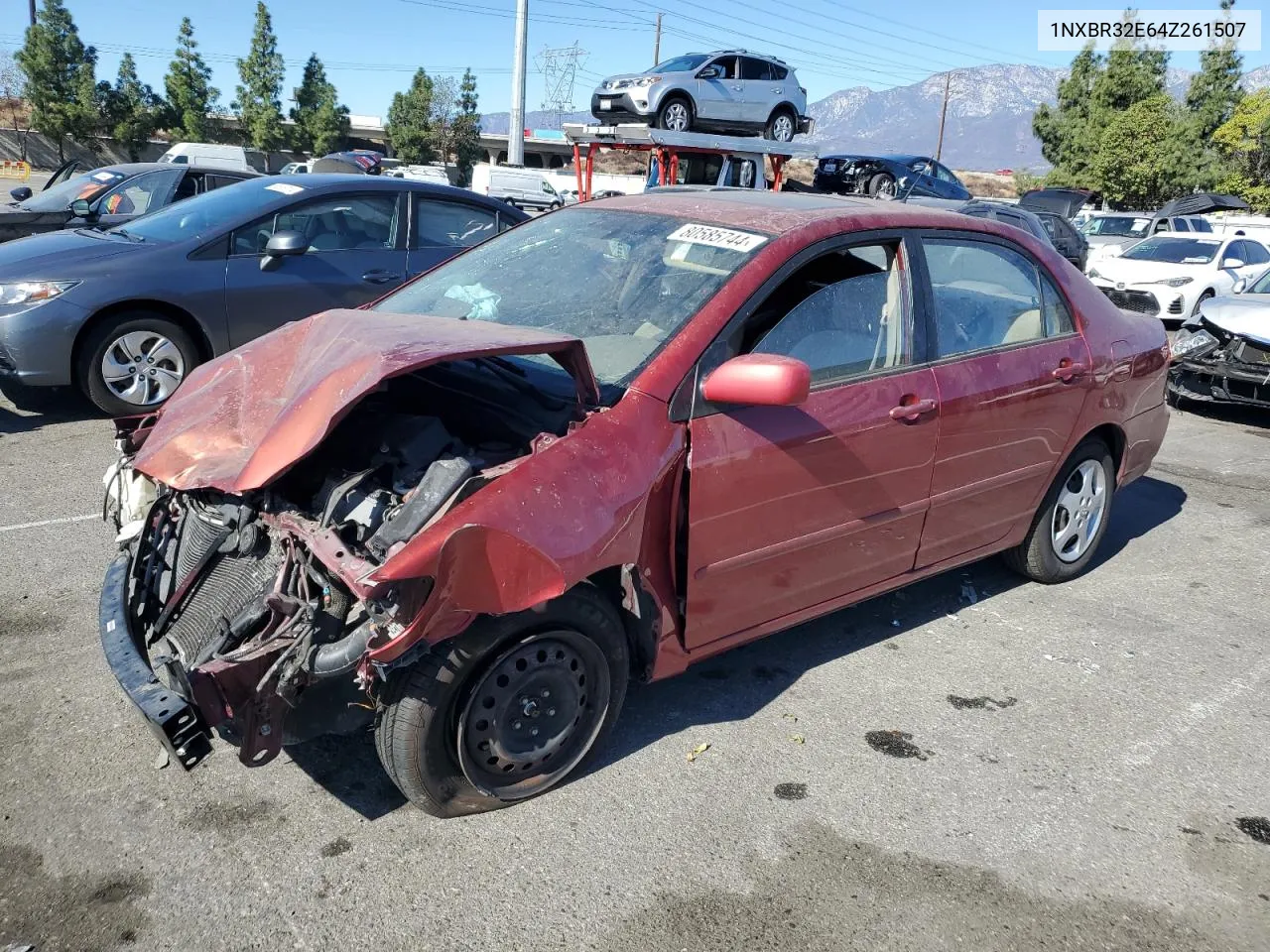 2004 Toyota Corolla Ce VIN: 1NXBR32E64Z261507 Lot: 80585744