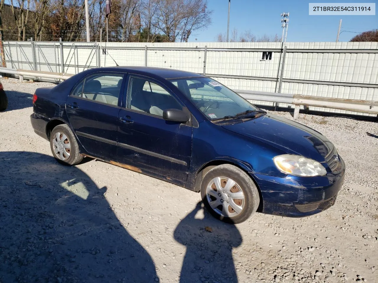 2004 Toyota Corolla Ce VIN: 2T1BR32E54C311914 Lot: 80654494