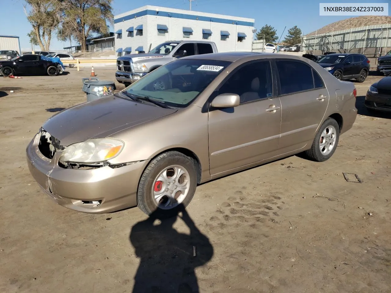 2004 Toyota Corolla Ce VIN: 1NXBR38E24Z237003 Lot: 80658534