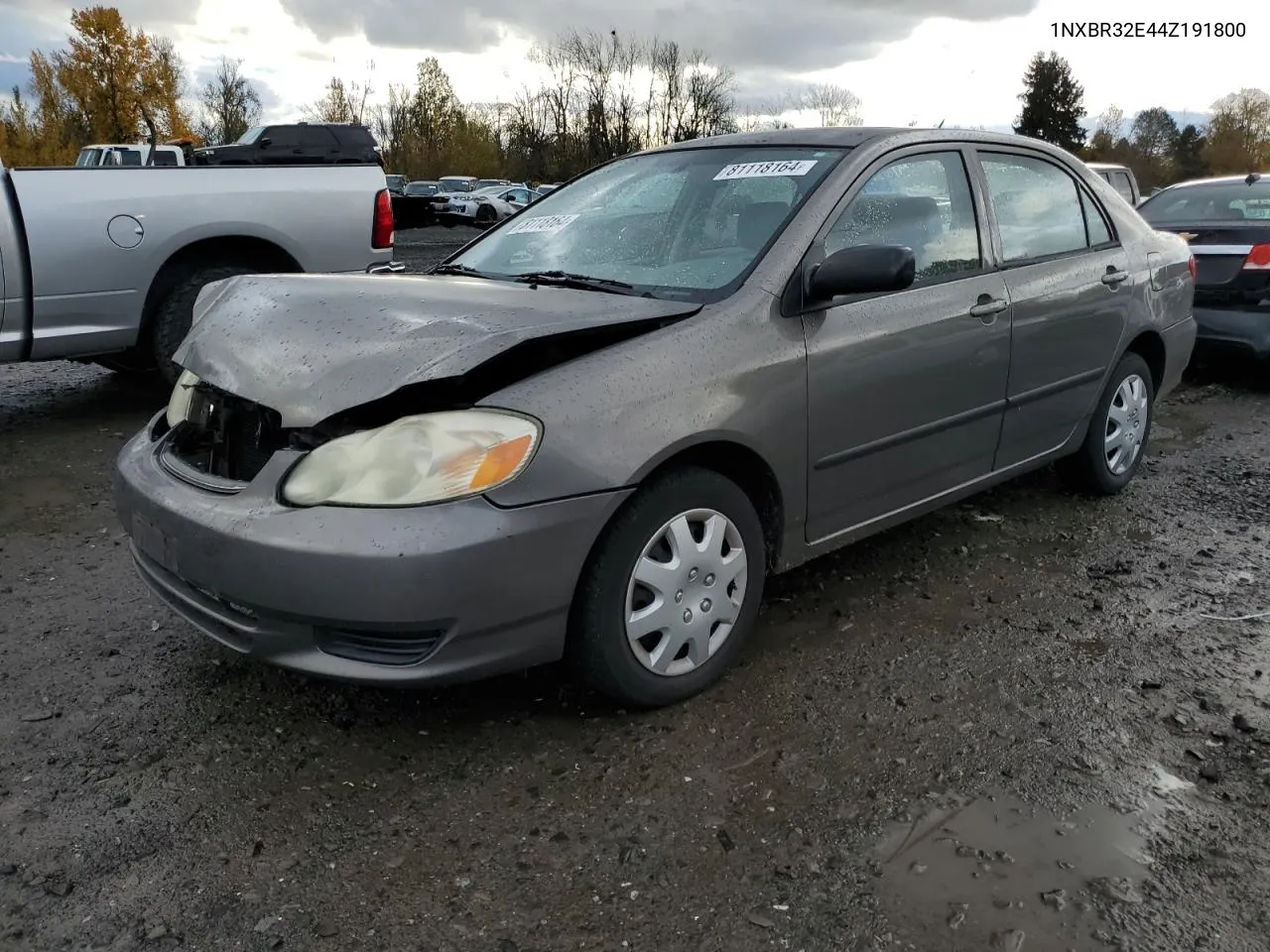 2004 Toyota Corolla Ce VIN: 1NXBR32E44Z191800 Lot: 81118164