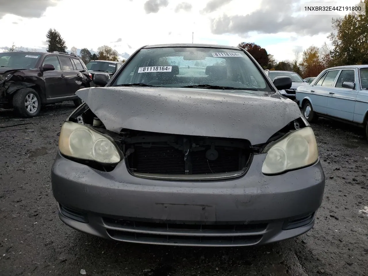 2004 Toyota Corolla Ce VIN: 1NXBR32E44Z191800 Lot: 81118164