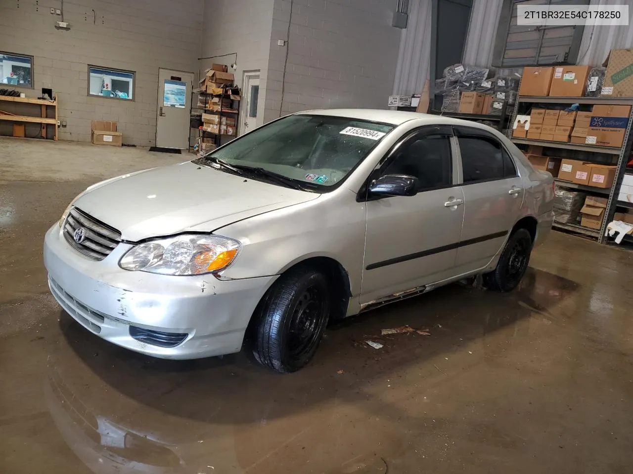 2004 Toyota Corolla Ce VIN: 2T1BR32E54C178250 Lot: 81520994