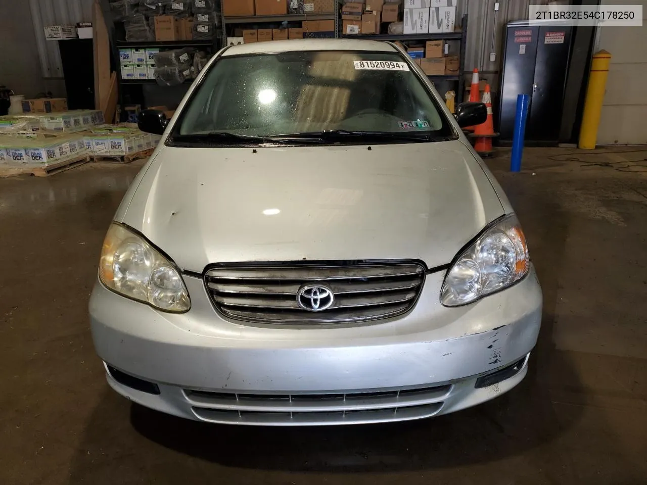 2004 Toyota Corolla Ce VIN: 2T1BR32E54C178250 Lot: 81520994