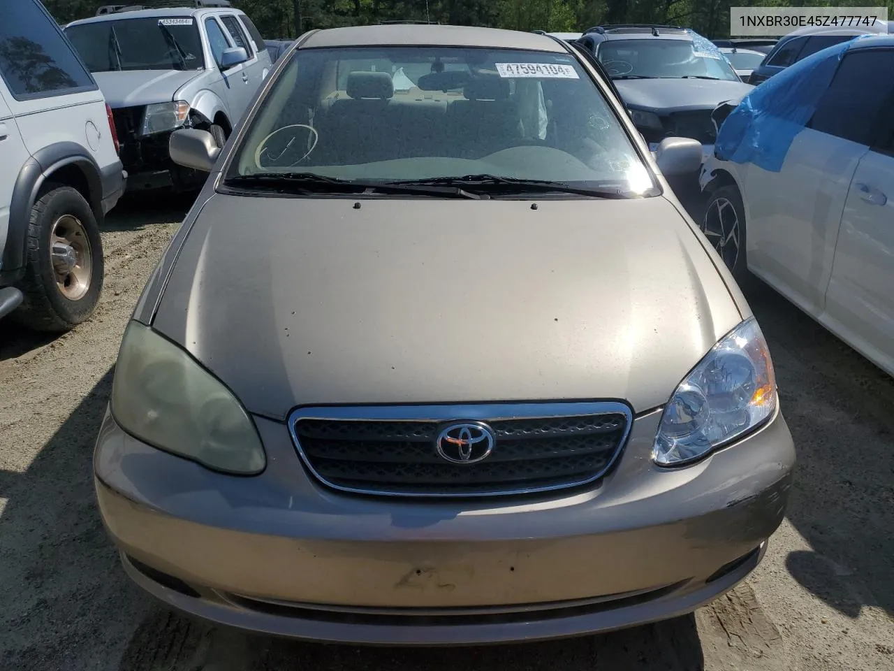 2005 Toyota Corolla Ce VIN: 1NXBR30E45Z477747 Lot: 47594104