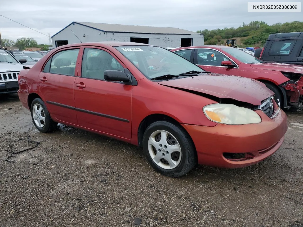 2005 Toyota Corolla Ce VIN: 1NXBR32E35Z380309 Lot: 53265144