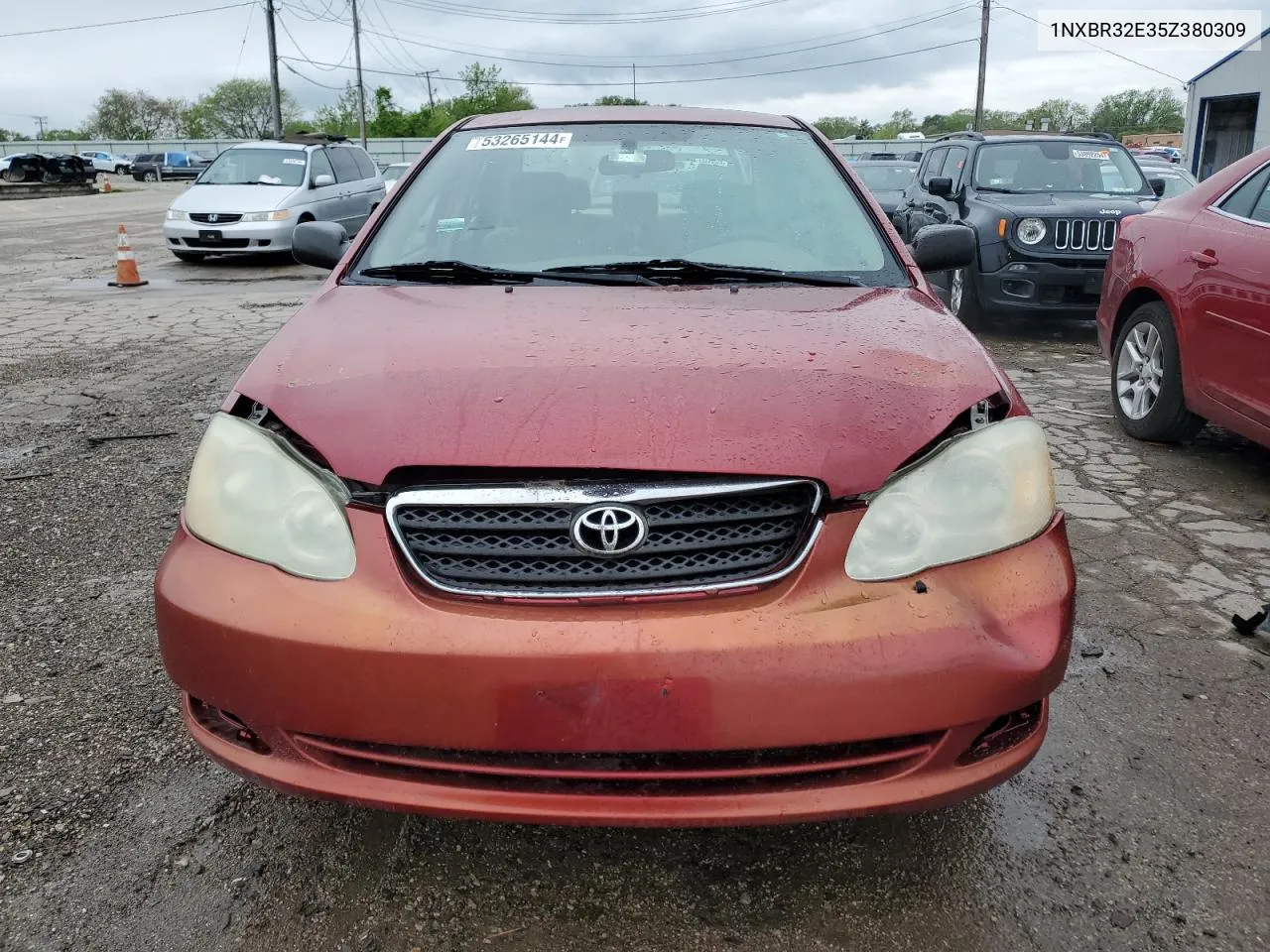 2005 Toyota Corolla Ce VIN: 1NXBR32E35Z380309 Lot: 53265144