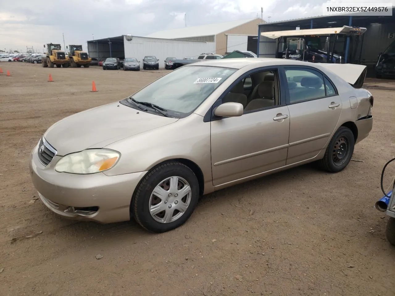 2005 Toyota Corolla Ce VIN: 1NXBR32EX5Z449576 Lot: 56007724