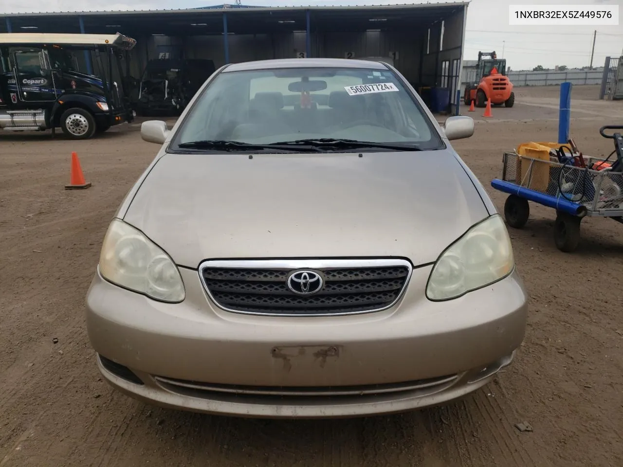 2005 Toyota Corolla Ce VIN: 1NXBR32EX5Z449576 Lot: 56007724