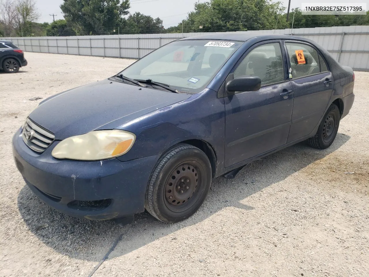 2005 Toyota Corolla Ce VIN: 1NXBR32E75Z517395 Lot: 57093734