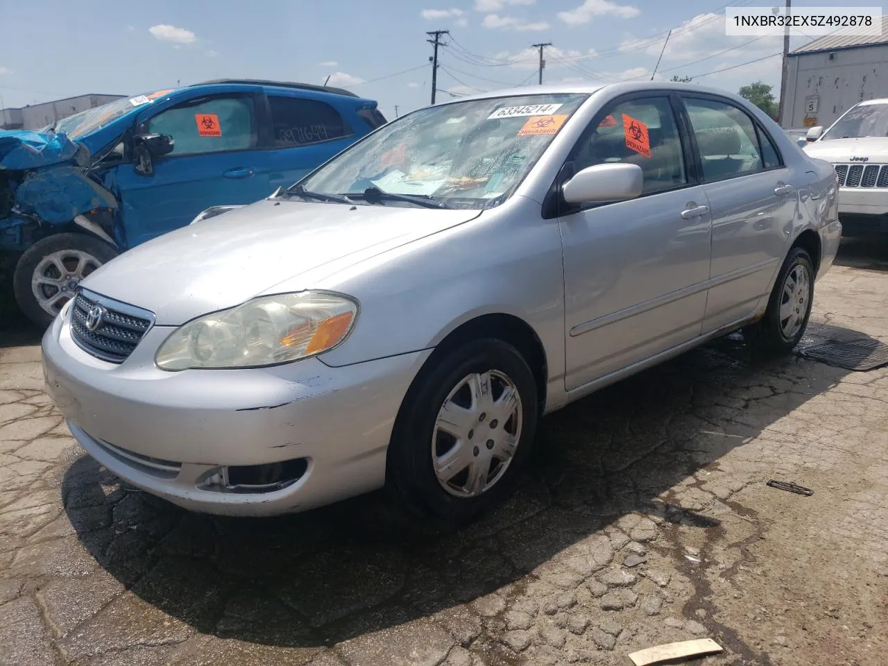 2005 Toyota Corolla Ce VIN: 1NXBR32EX5Z492878 Lot: 63345214