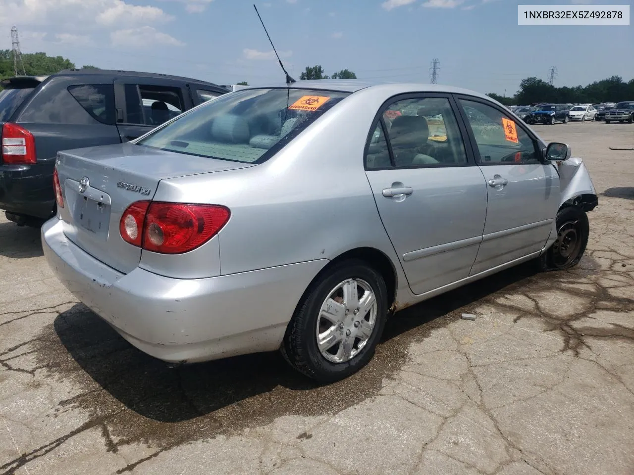 2005 Toyota Corolla Ce VIN: 1NXBR32EX5Z492878 Lot: 63345214