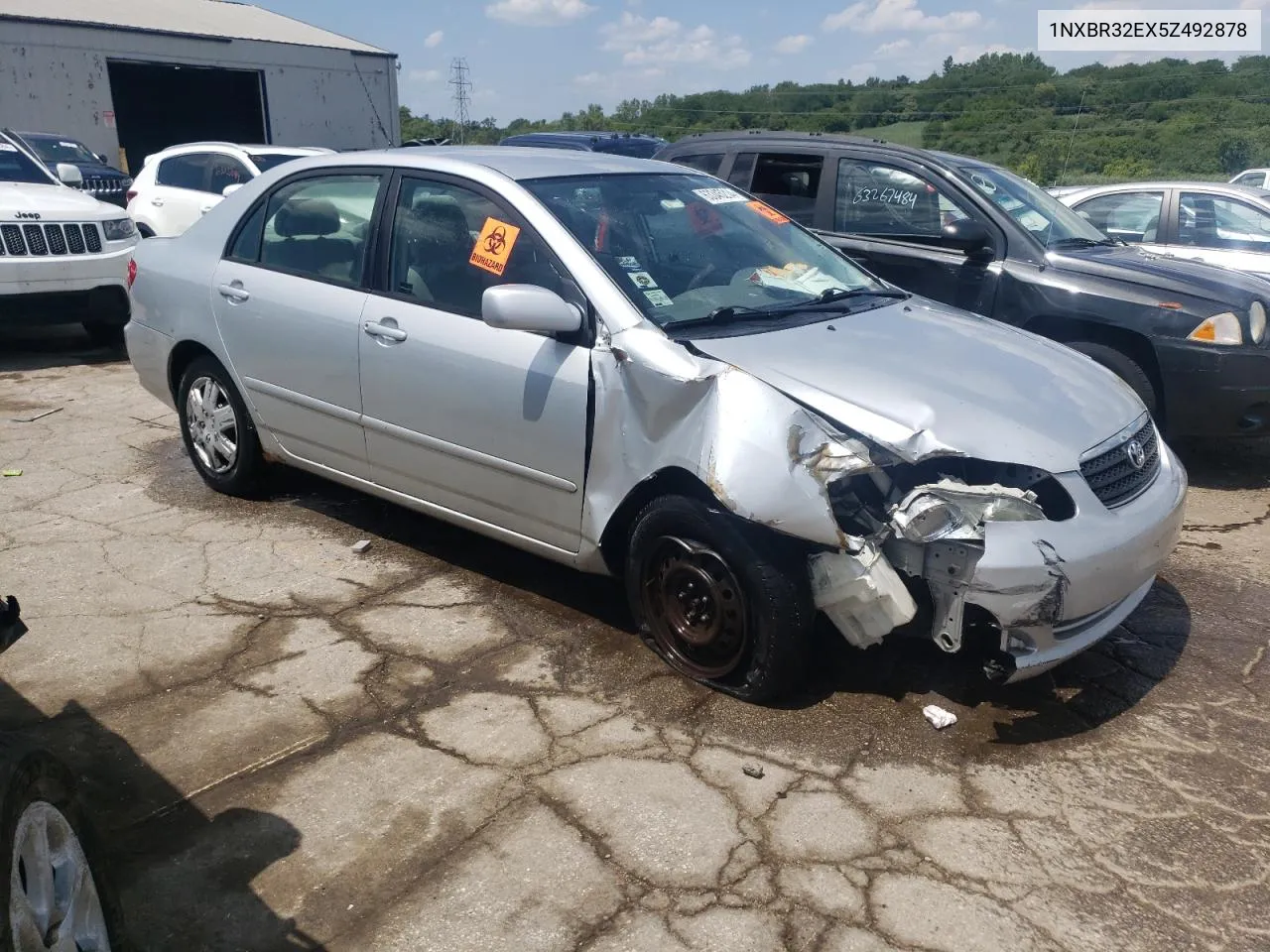 2005 Toyota Corolla Ce VIN: 1NXBR32EX5Z492878 Lot: 63345214