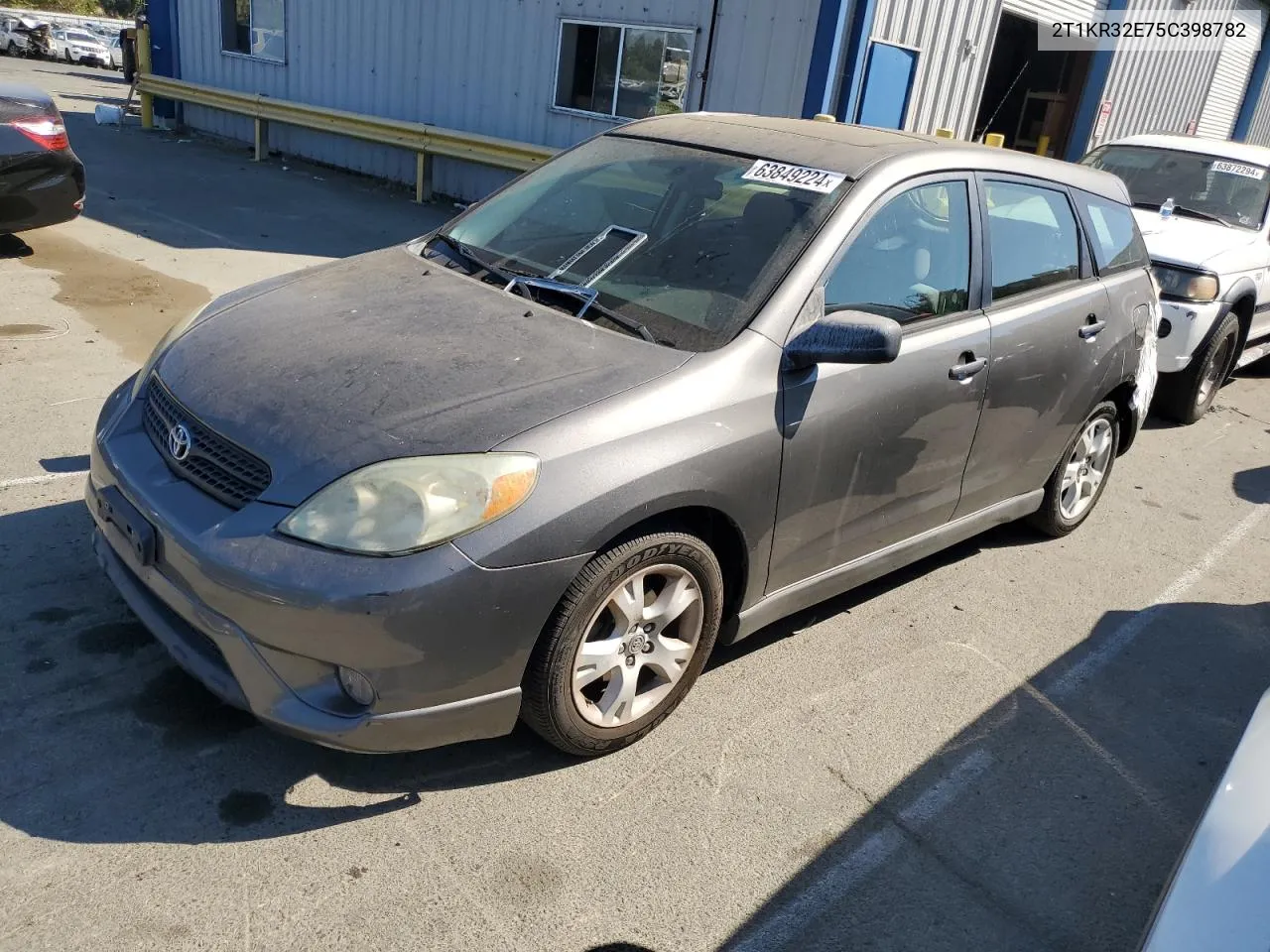 2005 Toyota Corolla Matrix Xr VIN: 2T1KR32E75C398782 Lot: 63849224