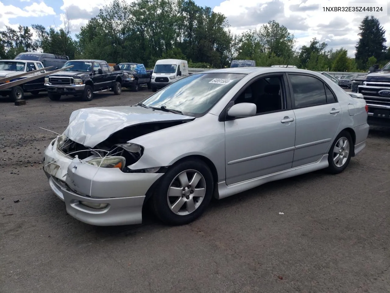 2005 Toyota Corolla Ce VIN: 1NXBR32E35Z448124 Lot: 64891584