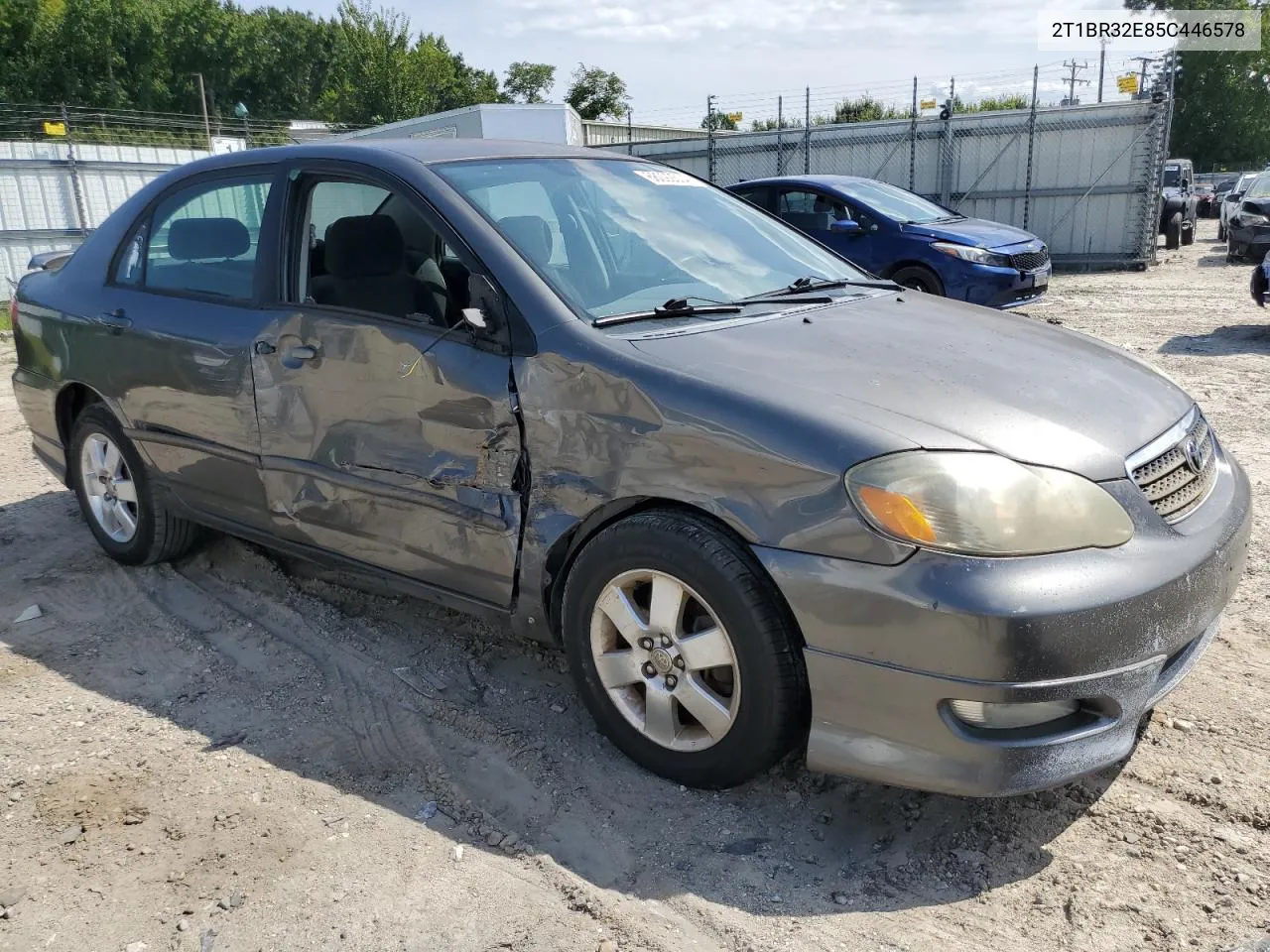 2005 Toyota Corolla Ce VIN: 2T1BR32E85C446578 Lot: 68092504