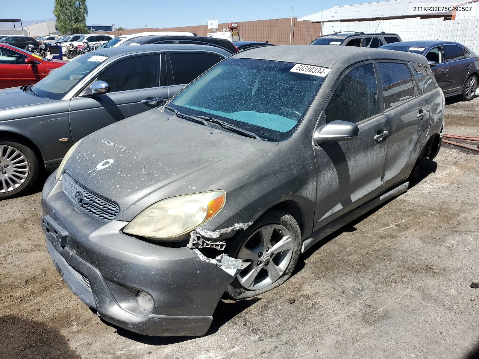 2005 Toyota Corolla Matrix Xr VIN: 2T1KR32E75C490507 Lot: 68280334