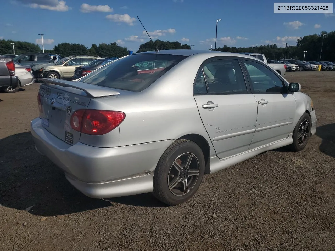 2005 Toyota Corolla Ce VIN: 2T1BR32E05C321428 Lot: 68282284