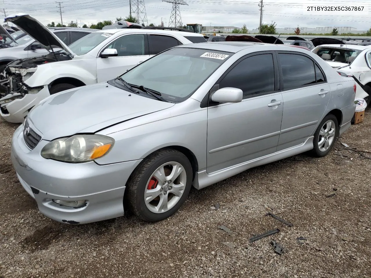 2005 Toyota Corolla Xrs VIN: 2T1BY32EX5C367867 Lot: 68303874