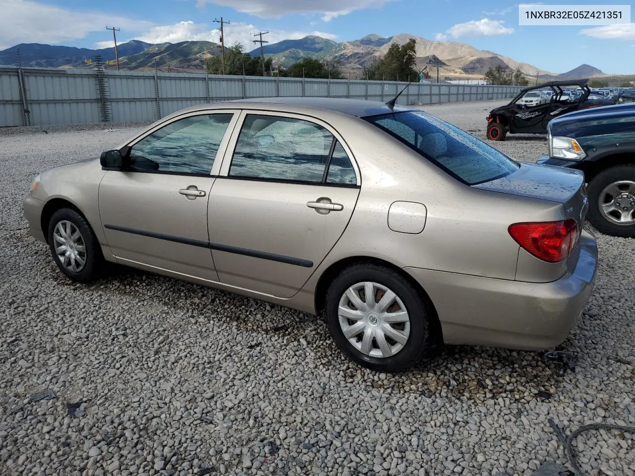 2005 Toyota Corolla Ce VIN: 1NXBR32E05Z421351 Lot: 68849344