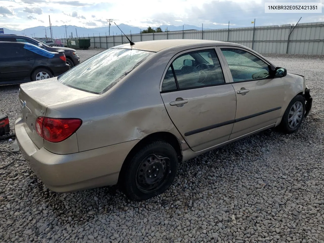 2005 Toyota Corolla Ce VIN: 1NXBR32E05Z421351 Lot: 68849344