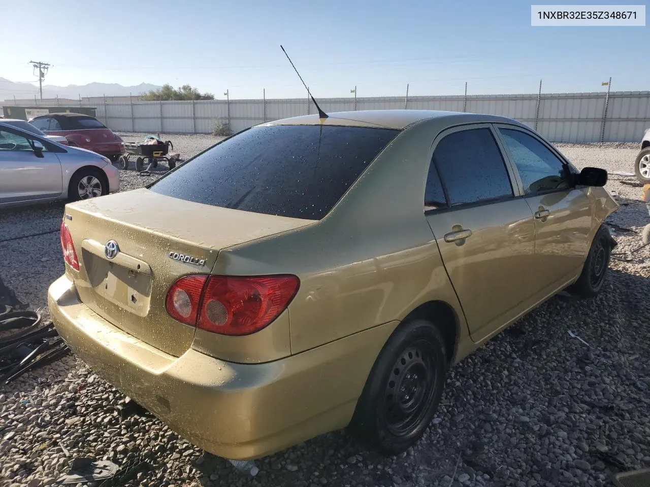 2005 Toyota Corolla Ce VIN: 1NXBR32E35Z348671 Lot: 69237954