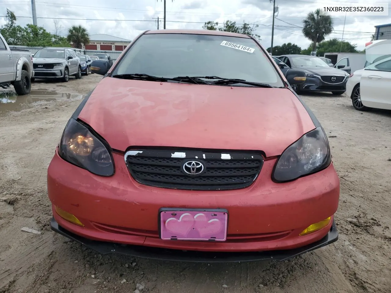 2005 Toyota Corolla Ce VIN: 1NXBR32E35Z360223 Lot: 69564164