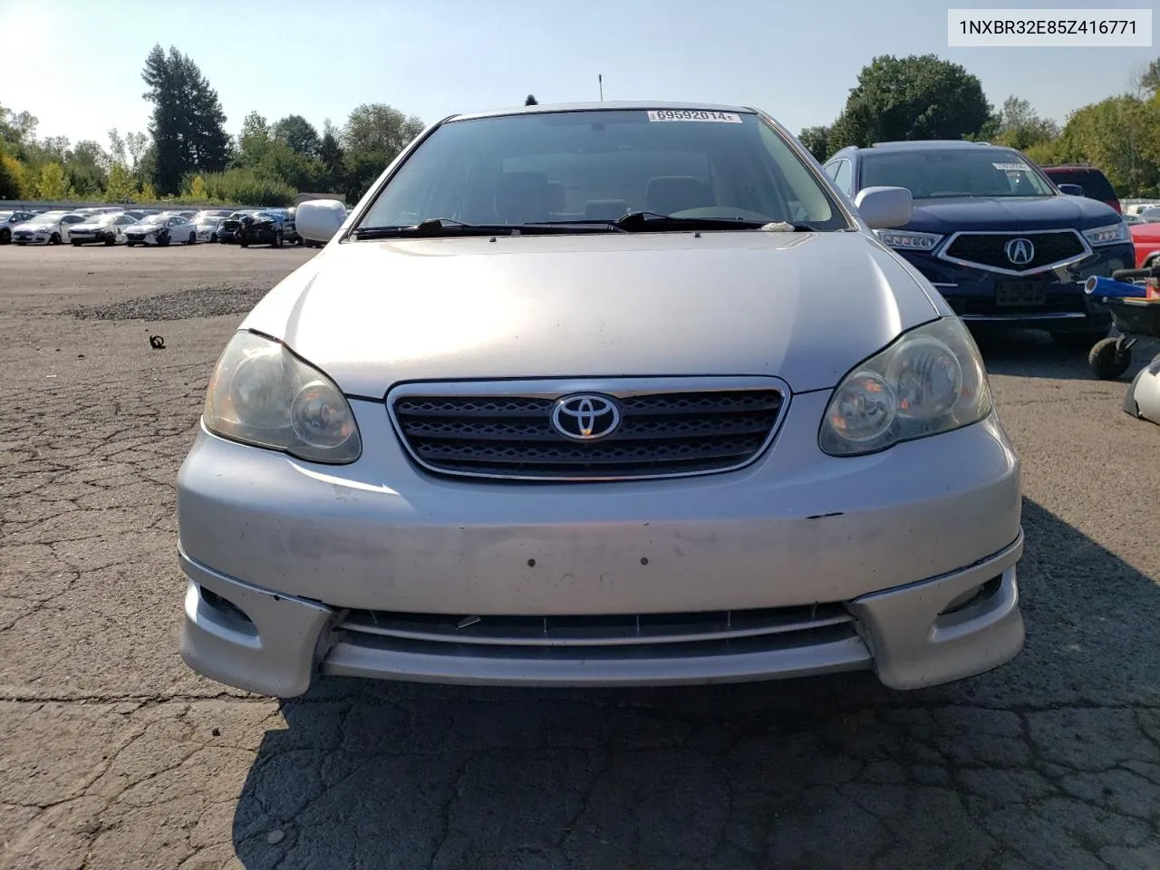 2005 Toyota Corolla Ce VIN: 1NXBR32E85Z416771 Lot: 69592014