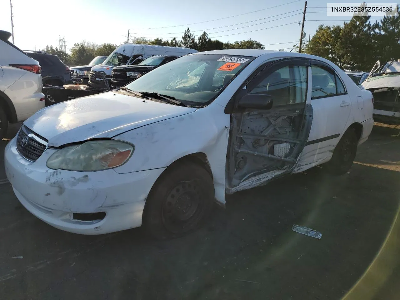 2005 Toyota Corolla Ce VIN: 1NXBR32E85Z554536 Lot: 69945984