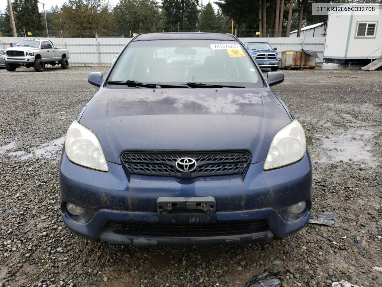 2005 Toyota Corolla Matrix Xr VIN: 2T1KR32E65C332708 Lot: 70137664