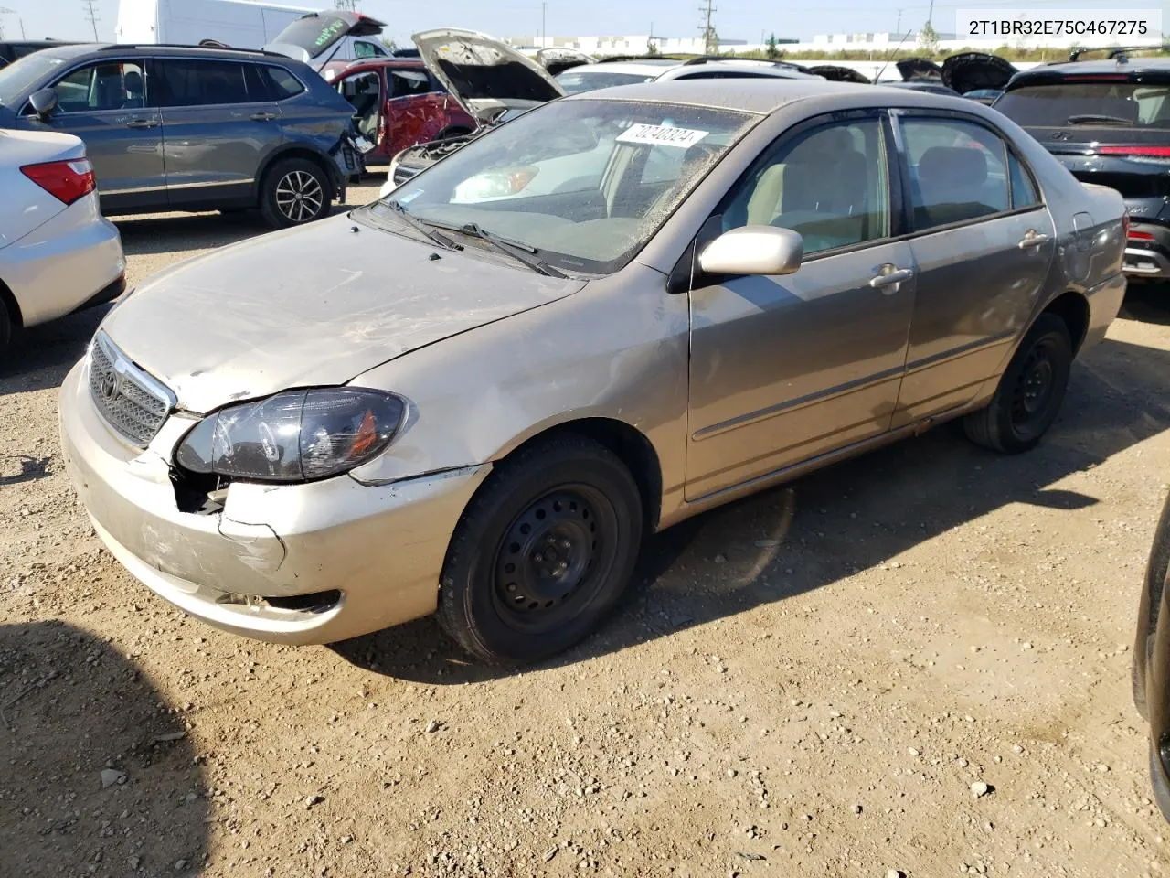 2005 Toyota Corolla Ce VIN: 2T1BR32E75C467275 Lot: 70240324