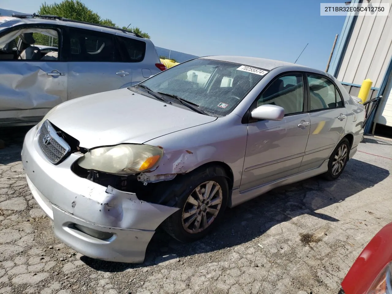 2005 Toyota Corolla Ce VIN: 2T1BR32E05C412750 Lot: 70255574