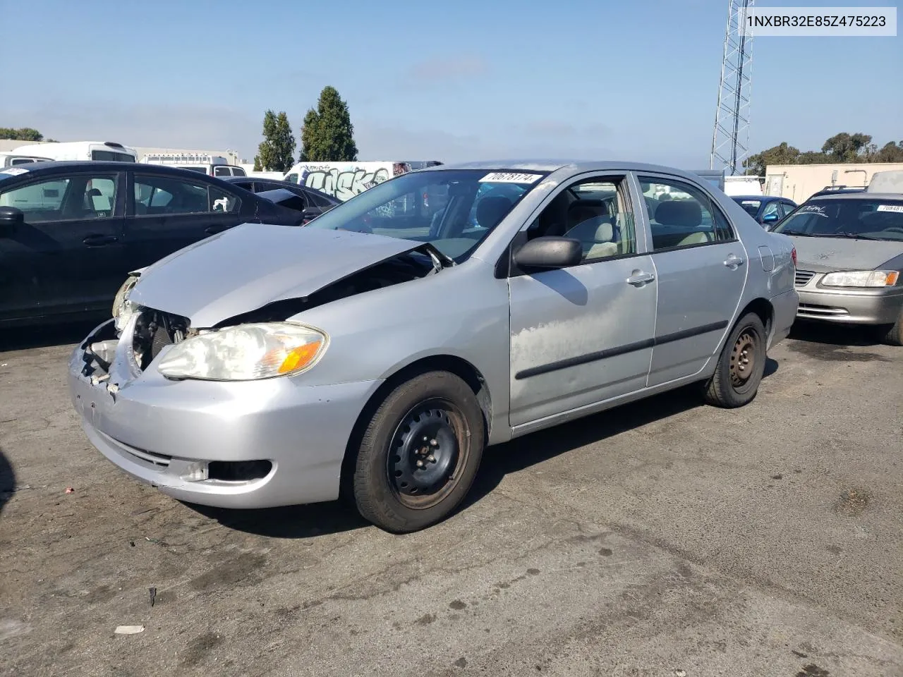 2005 Toyota Corolla Ce VIN: 1NXBR32E85Z475223 Lot: 70678174