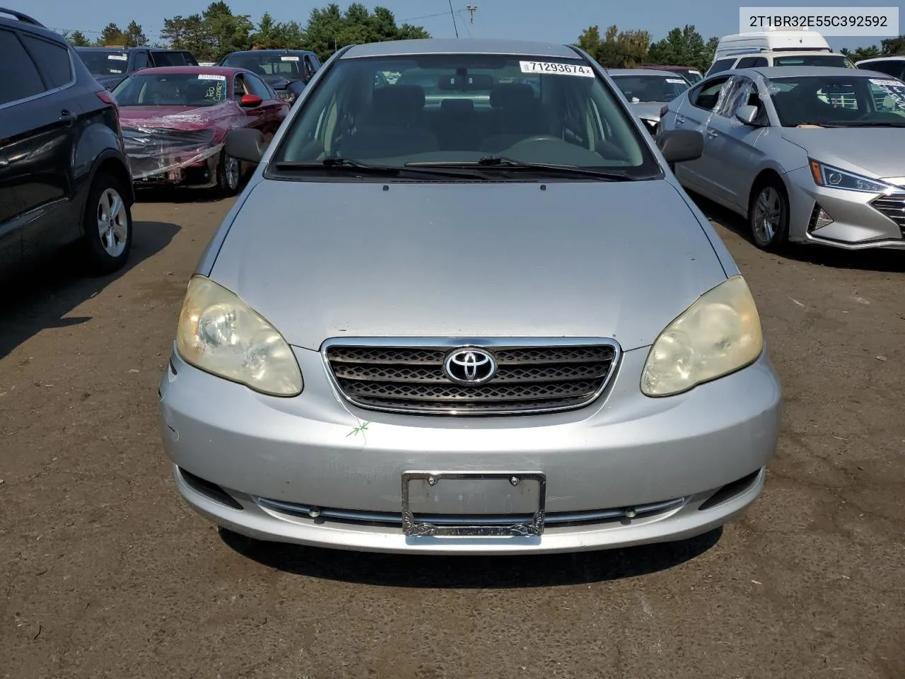 2005 Toyota Corolla Ce VIN: 2T1BR32E55C392592 Lot: 71293674