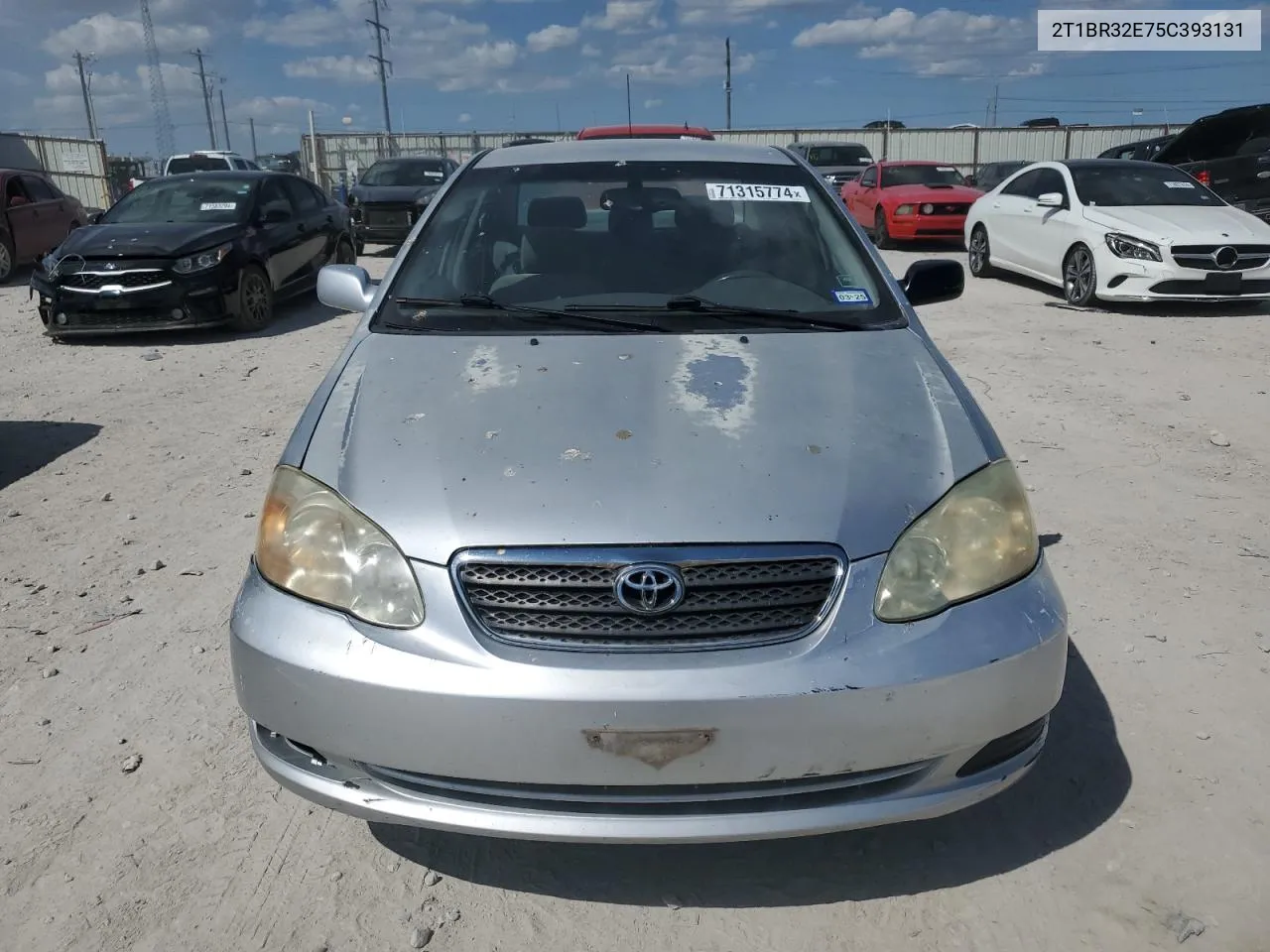 2005 Toyota Corolla Ce VIN: 2T1BR32E75C393131 Lot: 71315774