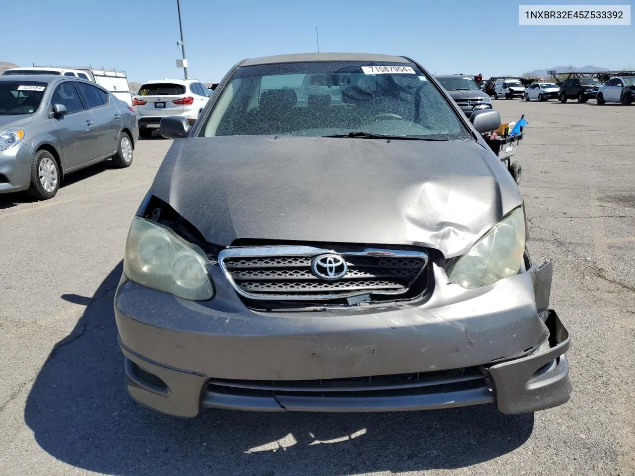 2005 Toyota Corolla Ce VIN: 1NXBR32E45Z533392 Lot: 71587954