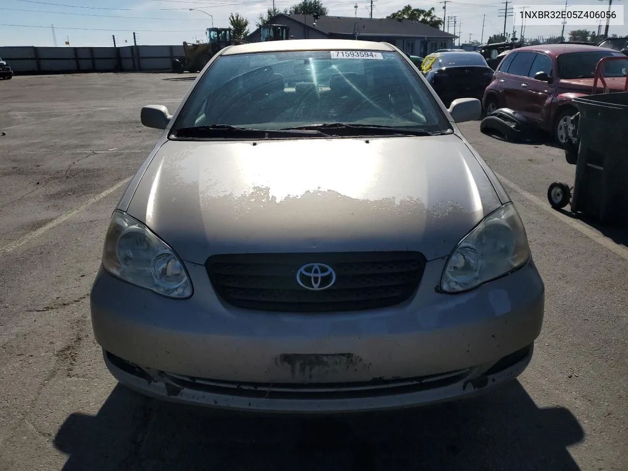 2005 Toyota Corolla Ce VIN: 1NXBR32E05Z406056 Lot: 71593594