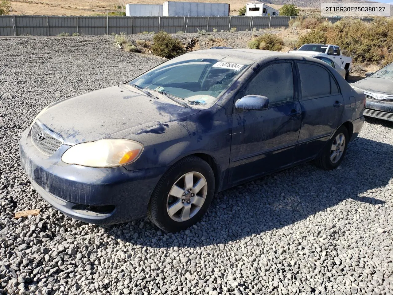 2005 Toyota Corolla Ce VIN: 2T1BR30E25C380127 Lot: 71678804